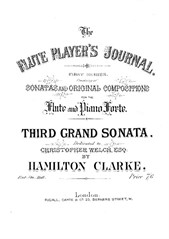 Grand sonata No.3 in B flat major for flute and piano – Flute part